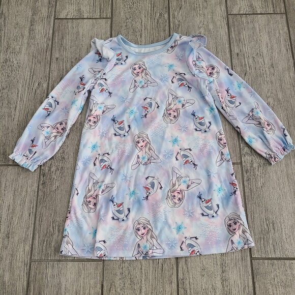 Disney Frozen Elsa & Olaf Nightgown Toddler Girls 4T - Picture 1 of 8